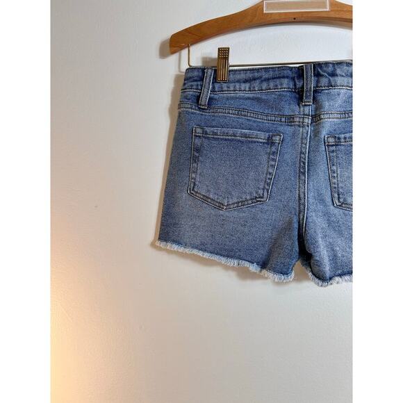 ART CLASS Girl’s Distressed Cut Off Jean Shorts / Size: L 10-12 - Picture 6 of 7